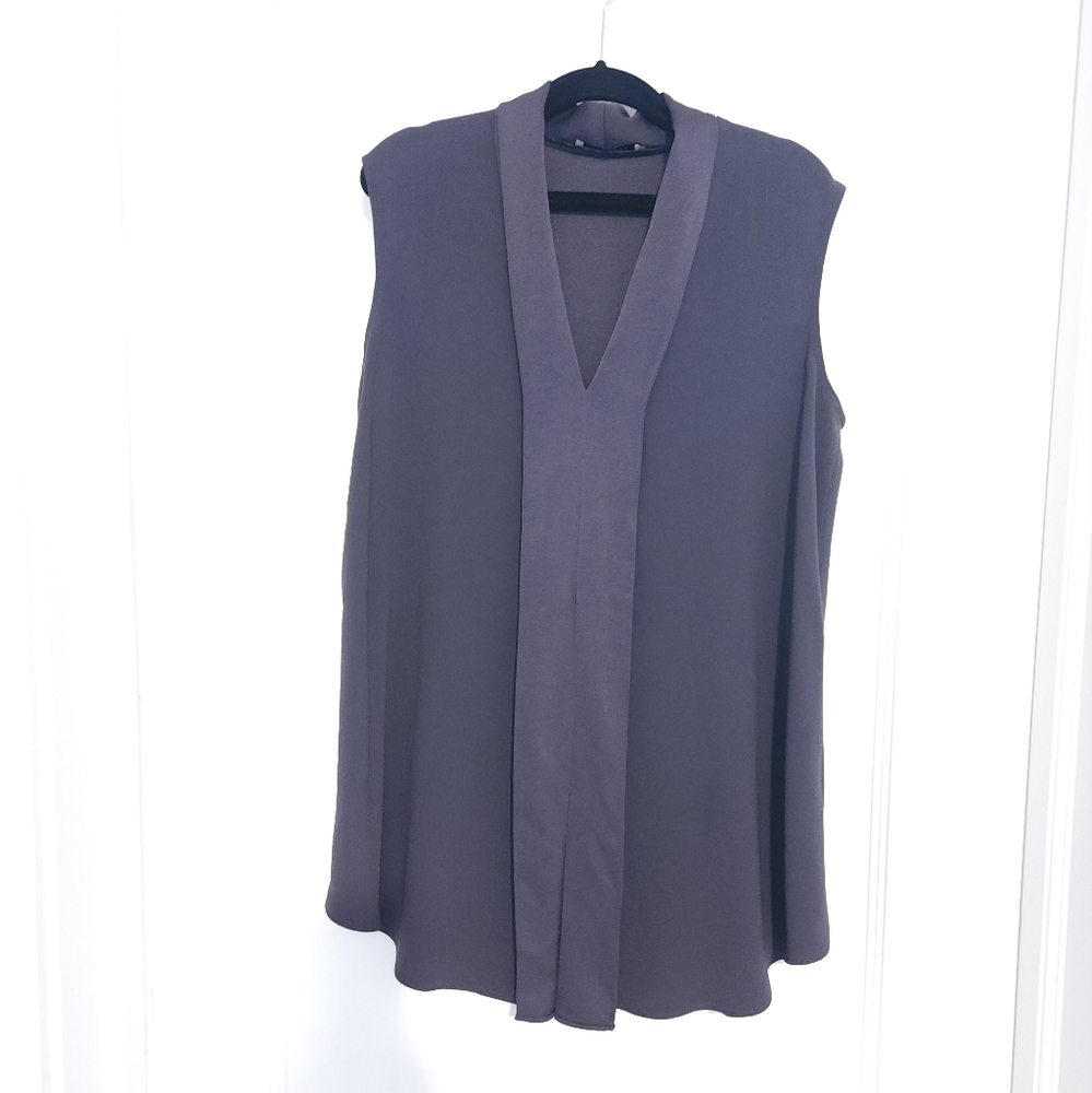 Mm lafleur dark purple blouse